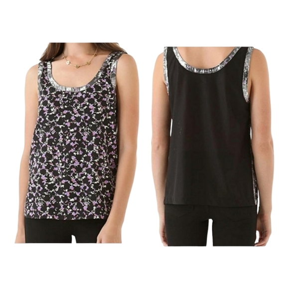 Marc Jacobs Tops - Marc Jacobs Abstract Sleeveless Silk Blouse Size S